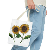 sunflowers tote with my own drawings