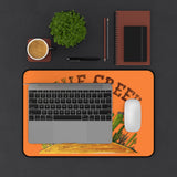 Cave Creek AZ desk mat - 12 x18 inch in orange