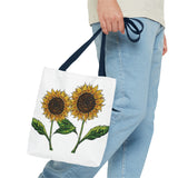 sunflowers tote with my own drawings