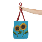 Copy of sunflowers tote with my own drawings - blue