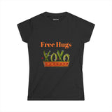 Free Hugs with cactus Women's Softstyle Tee