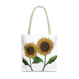 sunflowers tote with my own drawings