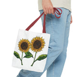 sunflowers tote with my own drawings