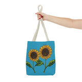 Copy of sunflowers tote with my own drawings - blue