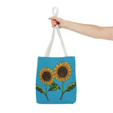 Copy of sunflowers tote with my own drawings - blue