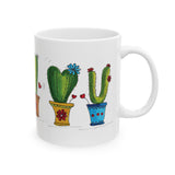 Hugs and Kisses Mug with cactus