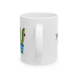 Hugs and Kisses Mug with cactus