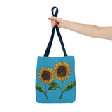 Copy of sunflowers tote with my own drawings - blue