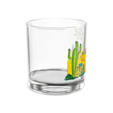 cactus glass desert scene