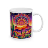 Arizona desert scene coffee mug - 11 oz