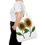 sunflowers tote with my own drawings