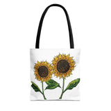 sunflowers tote with my own drawings