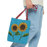 Copy of sunflowers tote with my own drawings - blue