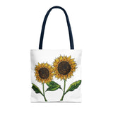 sunflowers tote with my own drawings