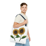 sunflowers tote with my own drawings