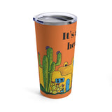 Cute Arizona adobe and cactus tumbler with my original art