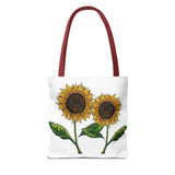 sunflowers tote with my own drawings