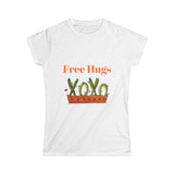 Free Hugs with cactus Women's Softstyle Tee