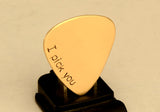 Bronze with I Pick You stamped down the side