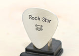 Guitar Pick for a Rock Star Handmade in Aluminum