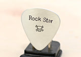 Guitar Pick for a Rock Star Handmade in Aluminum